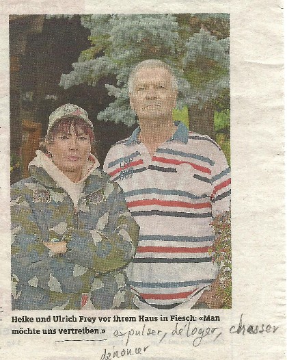 on a voulu nous chasser, déloger, nous dénoncer